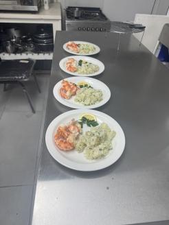 Lobster lunches ready to be served (Photo: Matthew Tharp)