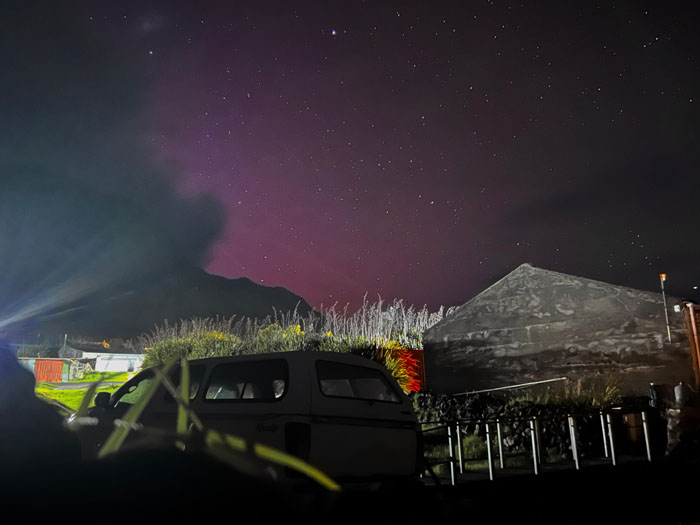 View from outside Oside's house