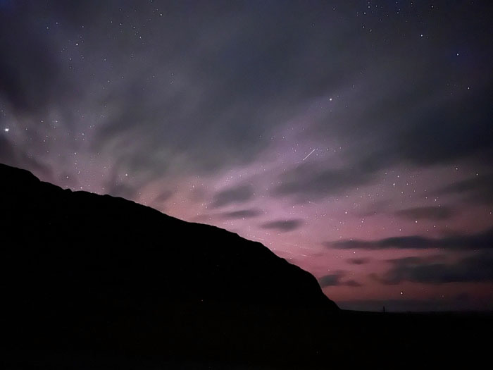 View from the Potato Patches later in the evening