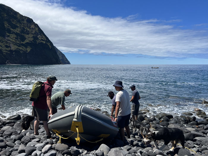 Getting ready to send us back to the village.