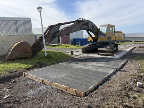 A completed new section of road.