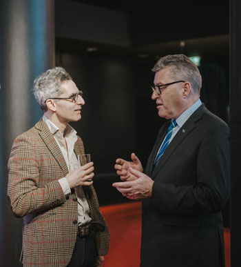 Philip Kendall with Co-Director and star actor Loran Bonnardot before the premiere.