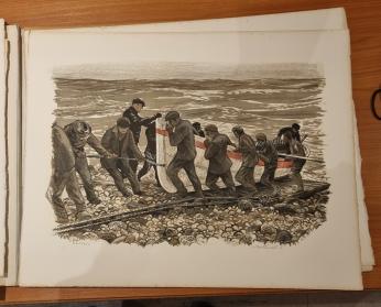 One of Roland Svensson's Tristan lithograph prints. Photo: Peter Millington