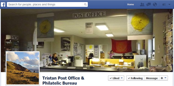 The Tristan Post Office & Philatelic Bureau Facebook Page