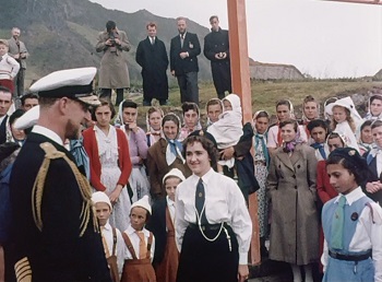 The Prince with scouts and guides at site for the new hall
