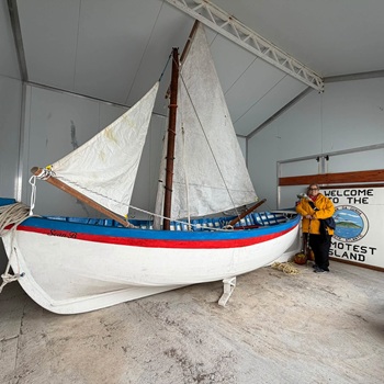 Tracy Tough in the Longboat Museum.