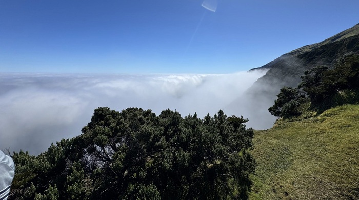 Once on the Base, the visitors were above the clouds. Photos: Ryan Swain & Calvin Green