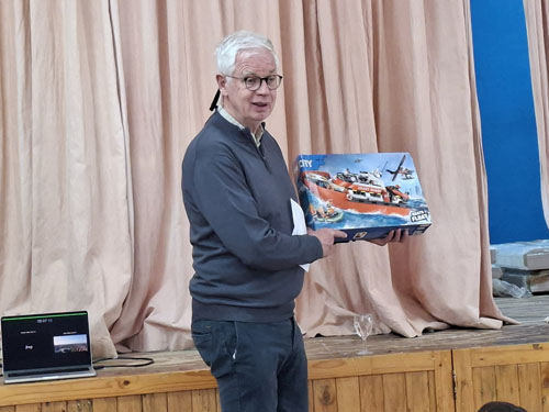 Joep from Katwijk, Holland, who talked about Pieter Groen College and the Katwijk link with Tristan