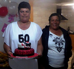 Cynthia with Aunt Mary Glass