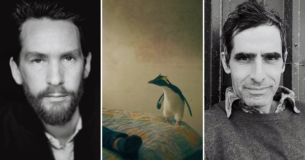 Trio of images showing, left to right: Tobias N&ouml;lle, Scene from the film, Loran Bonnardot.