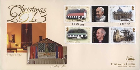 Tristan da Cunha Church altars- FDC