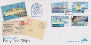 Early Mail Ships Definitives: First day cover