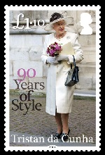 Her Majesty Queen Elizabeth II: 90 Years of Style, £1.10 stamp
