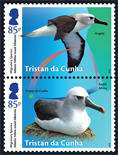 Tristan da Cunha Migratory Species, 85p, Yellow-nosed Albatros