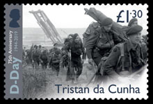 75th anniversary of D-Day, £1.30, Commandos of 1st Special Service Brigade