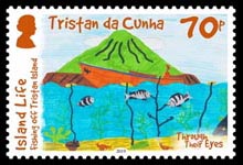 Island Life - Through Their Eyes, 70p, Fishing off Tristan island