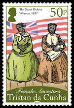Female Ancestors, 55p, The St Helena Women, arrived 1827