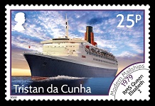 Modern Mail Ships Definitives, 25p - RMS Queen Elizabeth 2