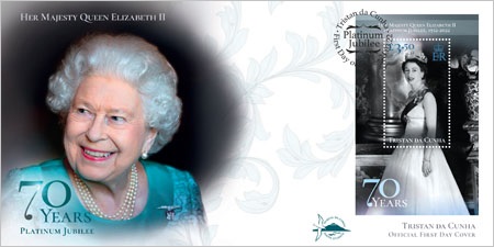 Platinum Jubilee of Her Majesty Queen Elizabeth II: First day cover, souvenir sheetlet