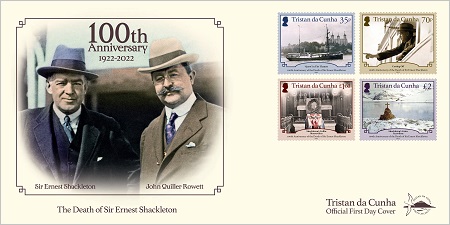 Centenary of The Death of Sir Ernest Shackleton: First day cover