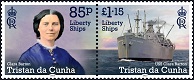 Visiting US Liberty Ships (1943), 85p + £1.15