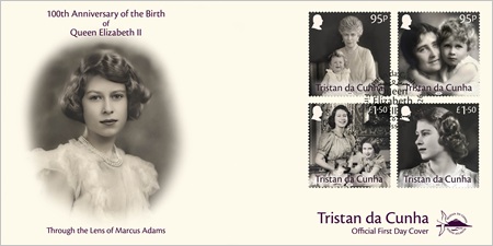 100th Anniversary of the Birth of Queen Elizabeth II: First day cover 100th Anniversary of the Birth of Queen Elizabeth II: First day cover