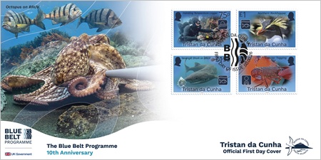 10th Anniversary of the Blue Belt Programme: First day cover, set of stamps