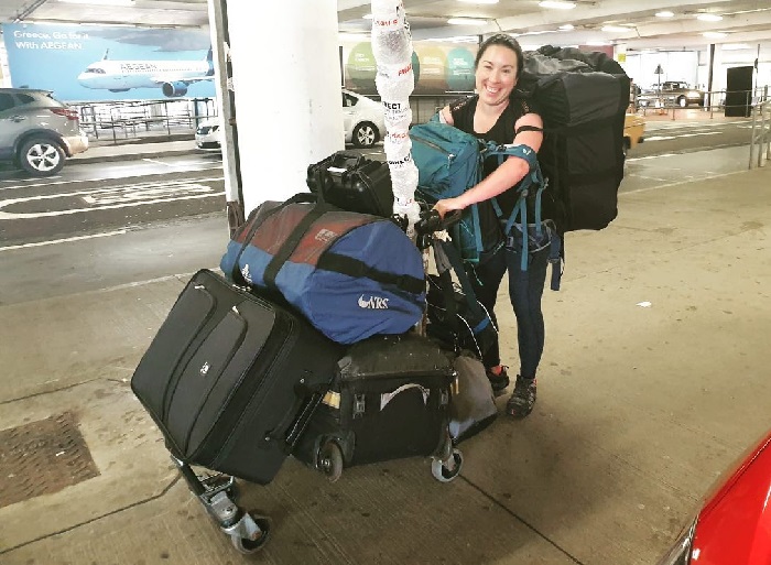 Anna Hicks travelling to Cape Town to embark on the SA Agulhas II