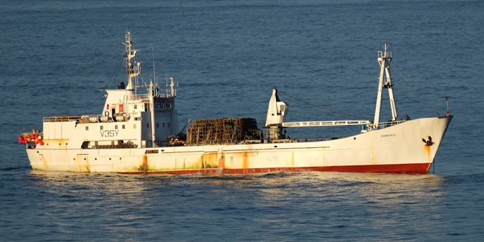 MFV Edinburgh off the settlement on the 4th December 2025. Photo: Philip Kendall