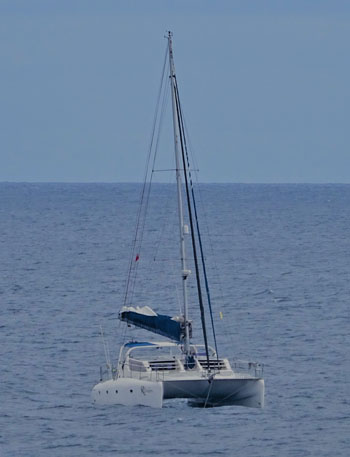 The catamaran yacht Ronin