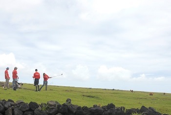 Having a round of golf