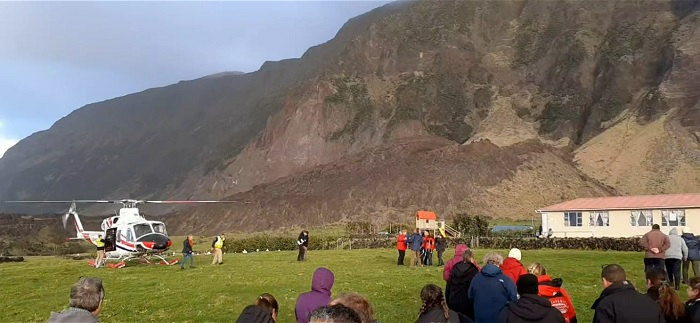 Newly landed passengers meeting family, friends and hosts (Video still: Sally Wonner)
